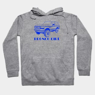 Bronco Girl 1992-1996 Dark Blue Print Hoodie